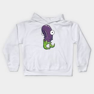 Mer-Eggplant Kids Hoodie